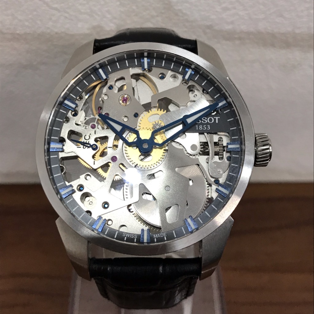 ティソのT070405A コンプリカシオン スケレッテ 手巻き腕時計の買取実績です。