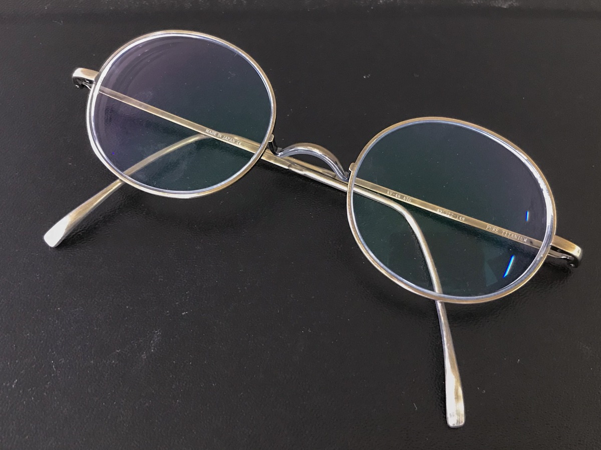金子眼鏡のKV-48　ゴールド　チタニウム　VINTAGE　ラウンドメガネの買取実績です。