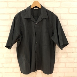 エコスタイル銀座本店でオーラリーの17年製、黒のセルフウェザークロスオープンカラーシャツを買取りました。