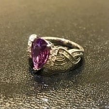 サファイア Pt950 2.409ct パープルサファイア リング 買取実績です。