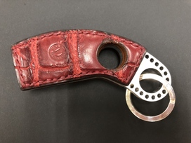 エアロコンセプトの赤　クロコ　キーリングの買取実績です。