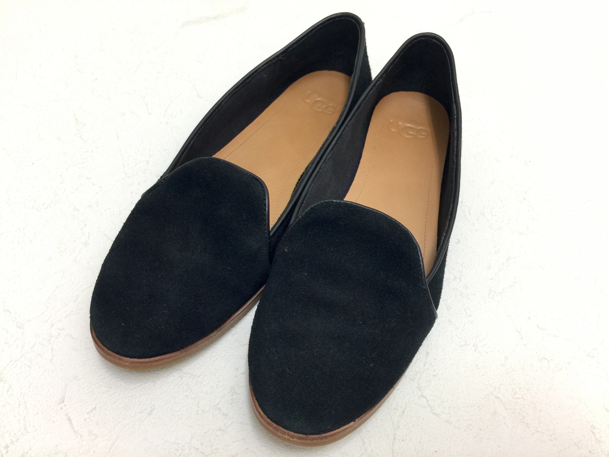 UGG アグ ローファー フラットシューズ ブラック サイズ22.5cm UGG アグ ローファー フラットシューズ ブラック サイズ22.5cm