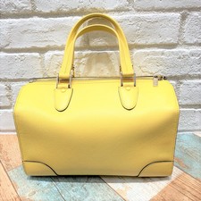 ヴァレクストラ イエロー  レザー ミラノ ボストンバッグ 買取実績です。