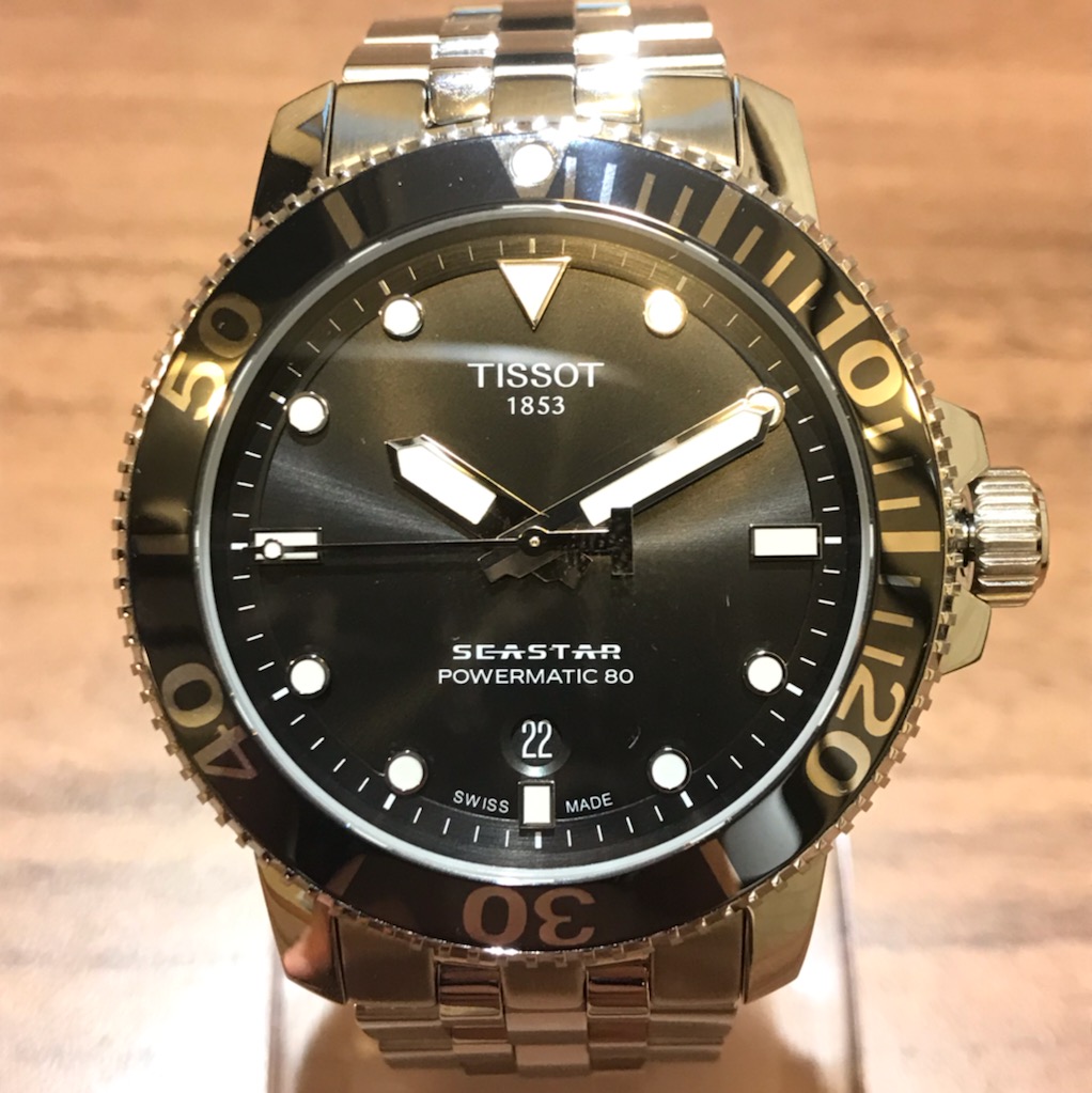 ティソのT120.407.11.051.00 シースター 1000 オートマティック 自動巻き 腕時計の買取実績です。