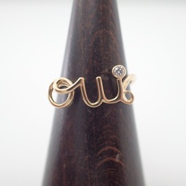 ディオールの750 0.03ct 1Pダイヤモンド oui　リング　11号の買取実績です。