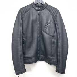 ベルスタッフの黒　ムートン　レザージャケットの買取実績です。