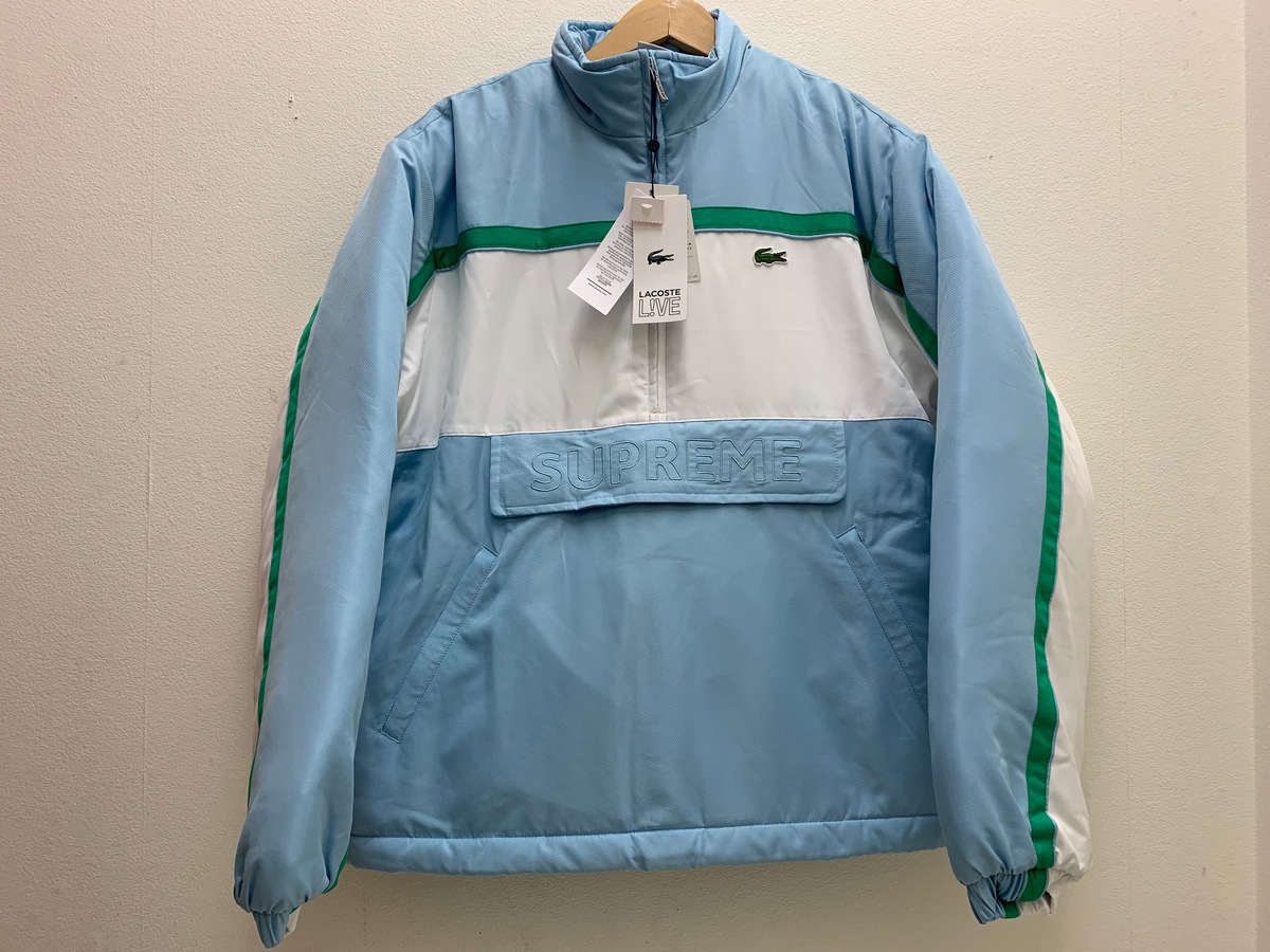 シュプリームの×Lacoste Puffy Half 19年 Zip PulloverBH1866 OP YUHの買取実績です。