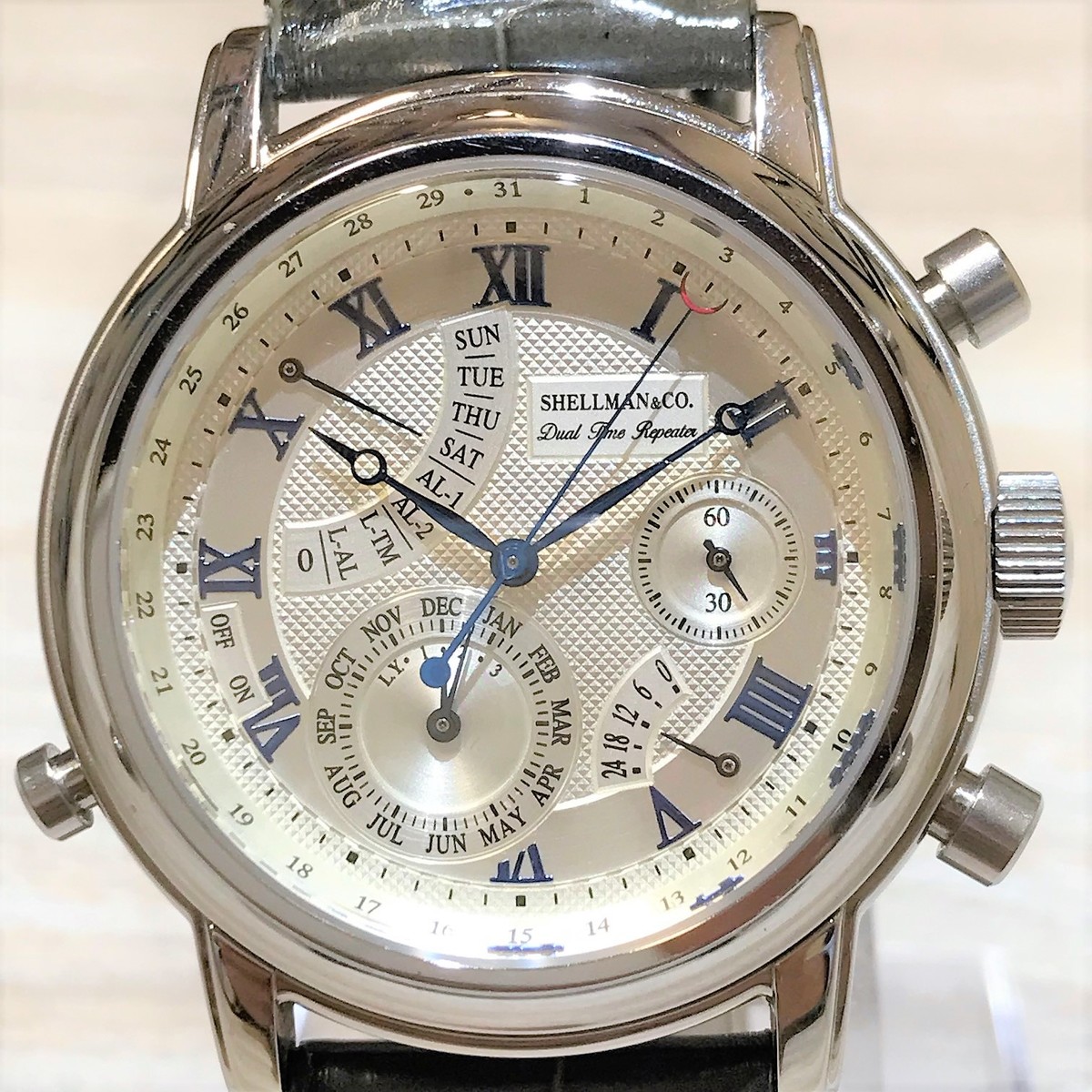 シェルマンの6760-T017851 デュアルタイムリピーター クオーツ 腕時計の買取実績です。