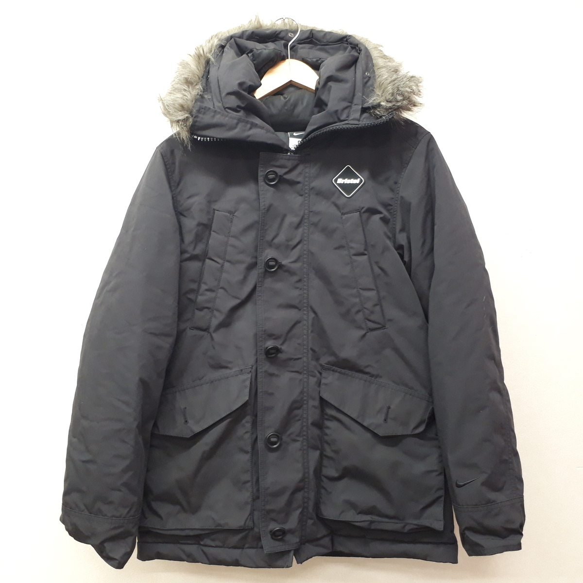 Nike ベンチコート ネイビーレアルブリストル FCRB