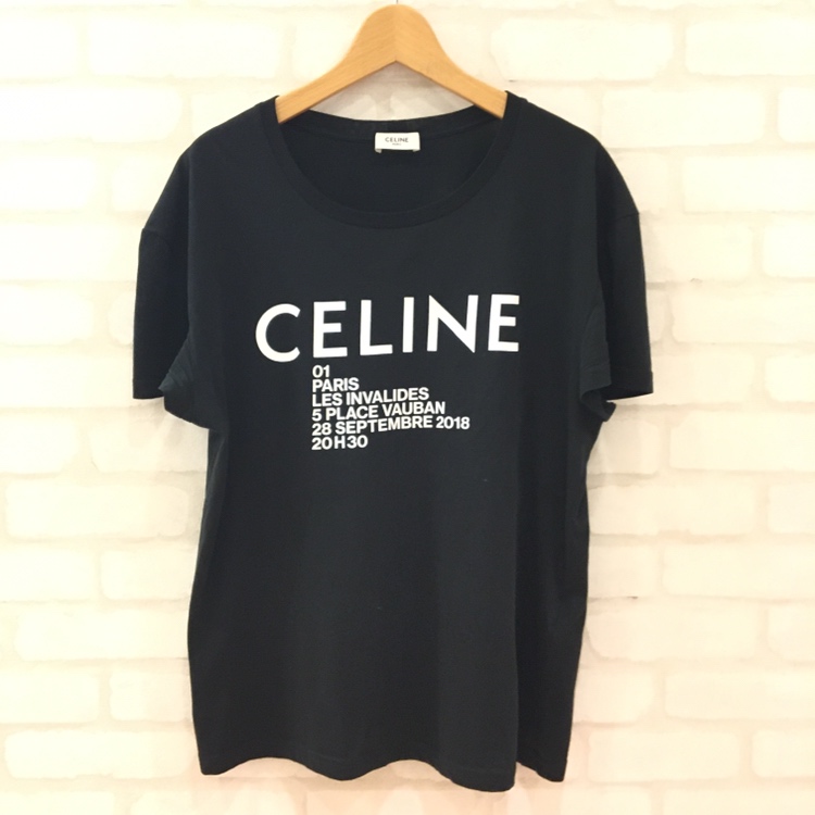 セリーヌの19年製 ロゴプリント クルーネック クラシックTシャツの買取実績です。