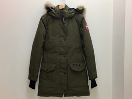カナダグースのカーキ TRILLIUM PARKA ファー付きダウンコートの買取実績です。