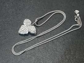 金のK18WG メレダイヤ ネックレスの買取実績です。