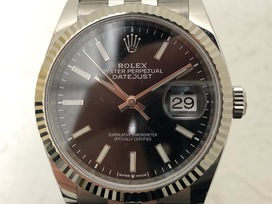 ロレックスの126234　デイトジャスト36 ランダム品番　AT/SS、WGの買取実績です。