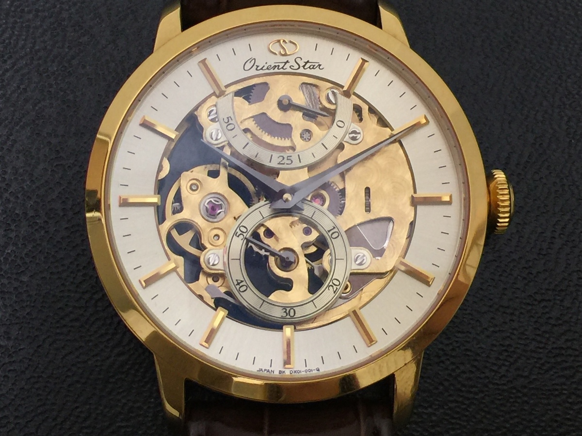 オリエントのWZ0011DX Vintage Skeleton LE スケルトン手巻き腕時計の買取実績です。