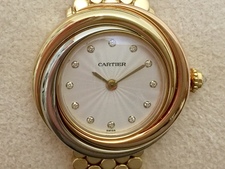 カルティエ トリニティ 12Pダイヤ 750PG×WG×YG 腕時計 買取実績です。