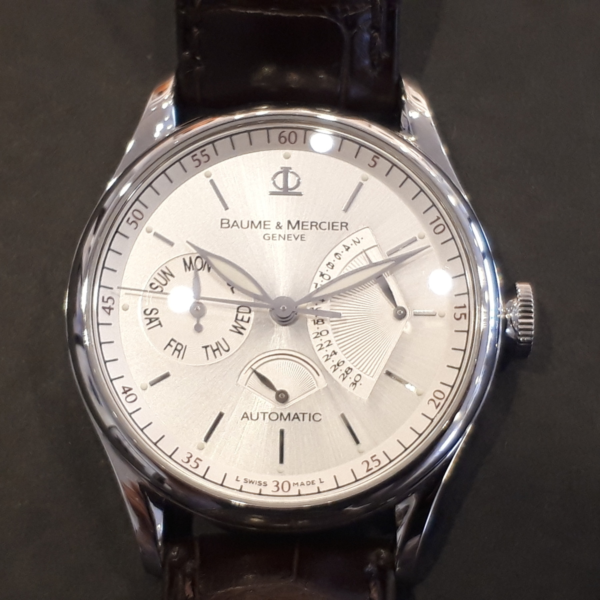ボーム&メルシエのMOA08736 クラシマ エグゼクティブ ウィリアム 1830本限定 自動巻き時計の買取実績です。