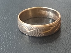 金のK18 デザインリングの買取実績です。
