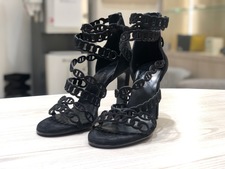 エルメス 黒 シェーヌダンクル ハイヒール パンプス 買取実績です。