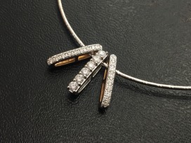 金のK18WG メレダイヤトップ ネックレスの買取実績です。