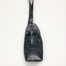 ダニエル&ボブの黒 クロコ型押し ビッポ ローディー ワンショルダーバッグの買取実績です。