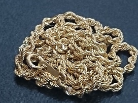 金のK18 チェーンネックレスの買取実績です。