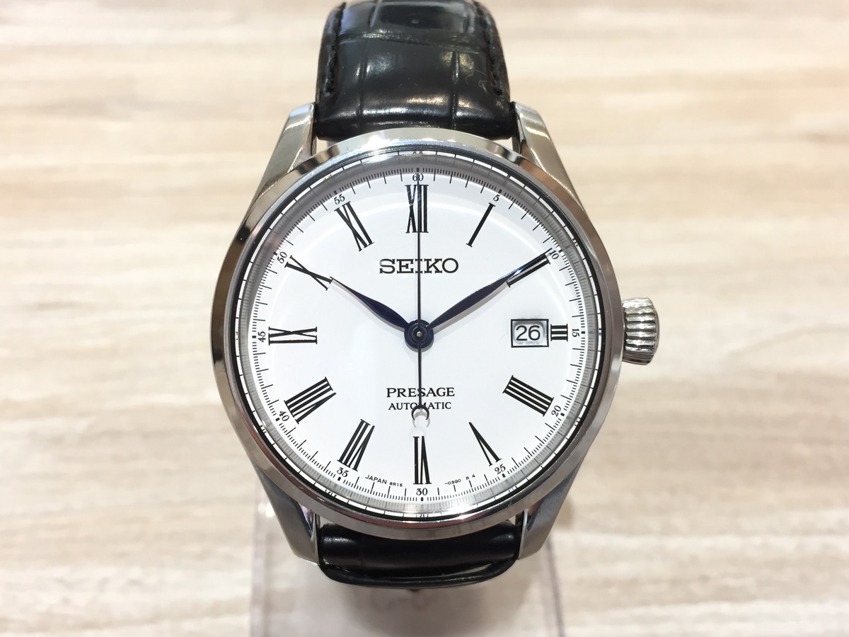 セイコーのSARX049 Cal.6R15 プレサージュ 琺瑯ダイヤル メカニカル 自動巻き時計の買取実績です。