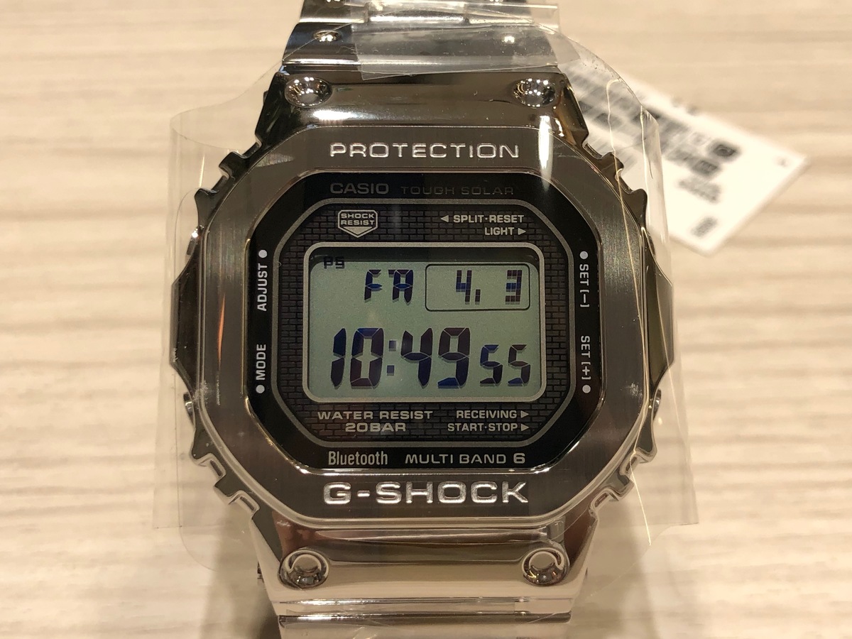 G-SHOCKのステンレスシルバー GMW-B50000D-1JF クオーツ時計の買取実績です。