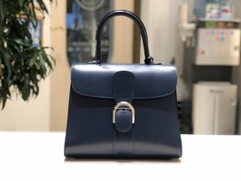 デルヴォーのネイビー ブリヨンMM 2WAYバッグの買取実績です。