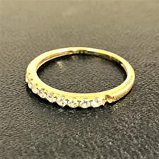 金 K18 D0.30ct ハーフエタニティ リング 買取実績です。