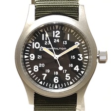 銀座本店でハミルトンのH694290 SS黒文字盤のカーキフィールドメカ手巻き時計を買取ました。状態は新品同様品。非常に状態の良い商品です。