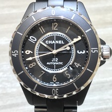 エコスタイル銀座本店でシャネルのH3131マットブラックJ12セラミック自動巻き時計を買取ました。