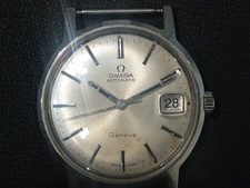 オメガのジュネーブ Cal.565 デイト 自動巻き腕時計を買取しました。新宿三丁目店です。状態は目立つ傷、汚れ、使用感のある中古品です。