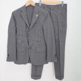 ラルディーニのeasy wear STORM SYSTEM ロロピアーナ社製生地 グレンチェック 段返り3Bシングル スーツの買取実績です。