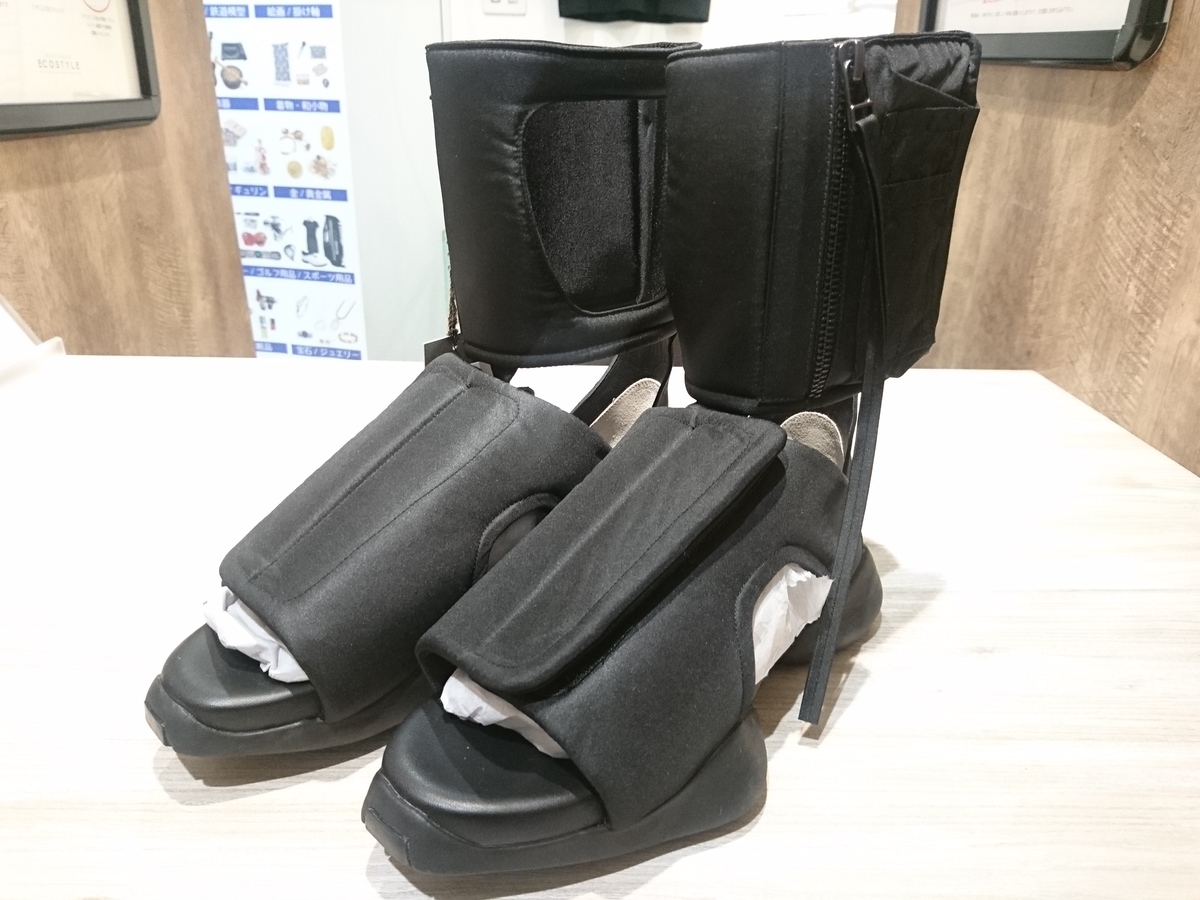 リックオウエンス×アディダス別注 AQ2819-4-311 カーゴブーツサンダル 