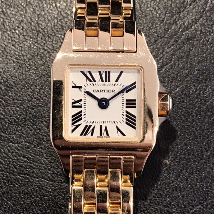 カルティエのW25077X9 750 サントスドゥモワゼルミニ 腕時計の買取実績です。