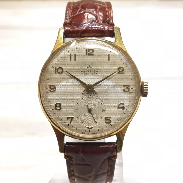 スミスのDe Luxeデラックス 15Jewels スモールセコンド手巻き 腕時計の買取実績です。