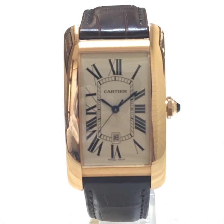 カルティエのW2609156 タンクアメリカンLM 750金無垢 自動巻き腕時計の買取実績です。