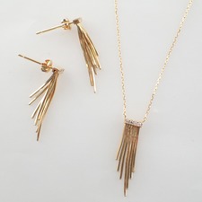 トーカティブ K18YG Diamond FRINGE Necklace・FRINGE Pierce short 計2点 買取実績です。