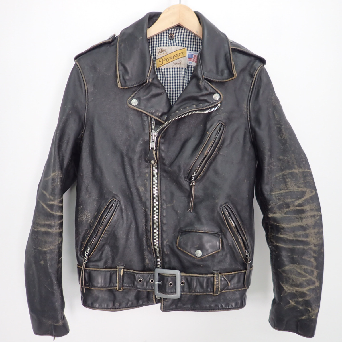 ショットのPERFECTO 70 VINTAGE RIDERS ヴィンテージ加工 ダブル