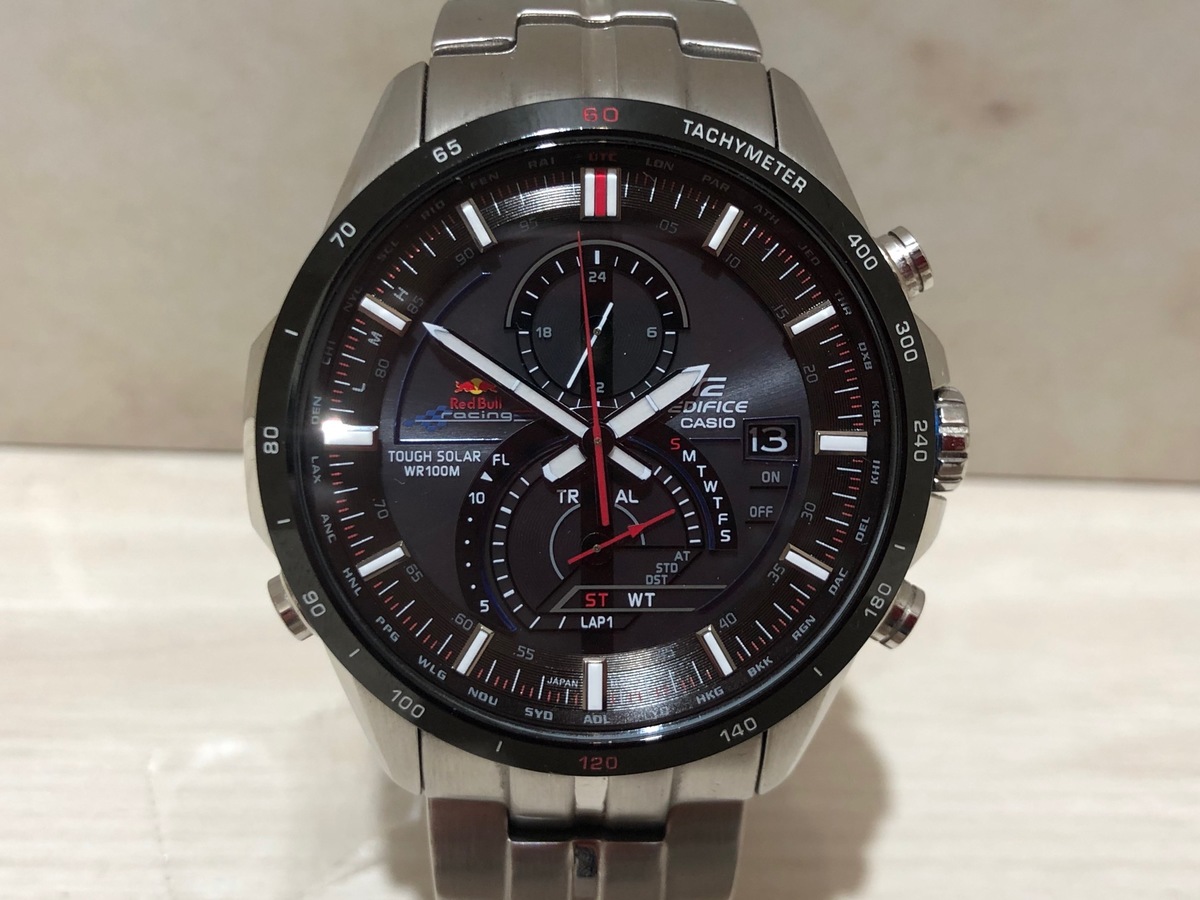 カシオのレッドブル EQS-A500RB-1AV 電波タフソーラー 腕時計の買取実績です。
