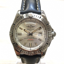 ブライトリングのA45320 ギャラディック44 自動巻きレザーベルト腕時計をエコスタイル銀座本店で買取いたしました。状態は通常使用感があるお品物です。