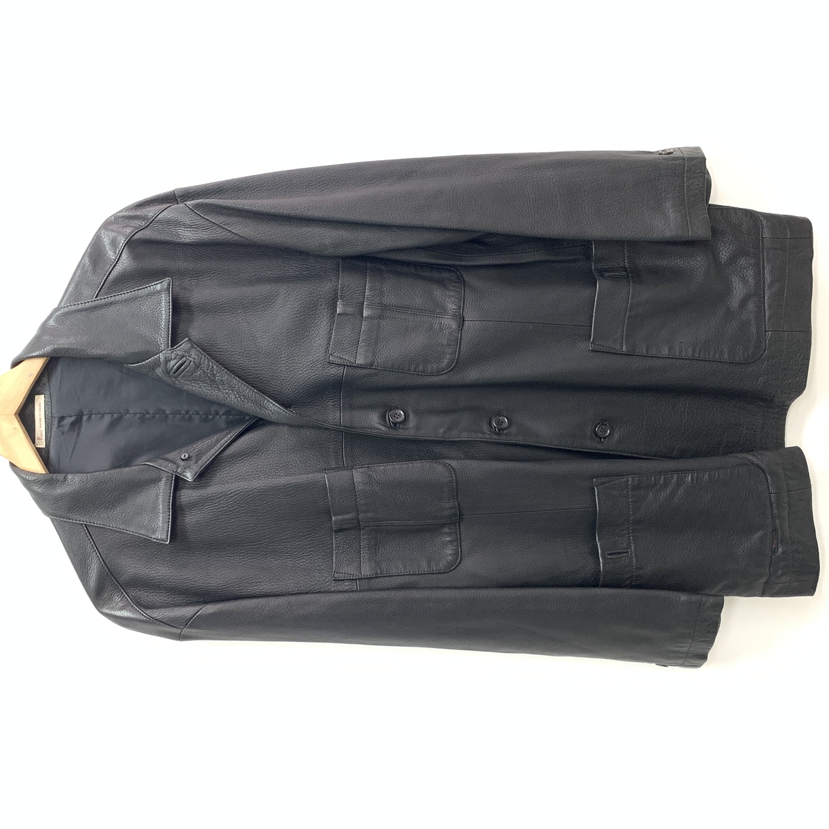 パパスのコートの黒 ディアスキン レザーコート メンズの買取実績です 年6月12日公開の情報です エコスタイル