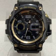 3535の2018年　ブラック×ゴールド　 MUDMASTER　マッドマスター　GWG-100GB-1AJF　タフソーラー　腕時計の買取実績です。