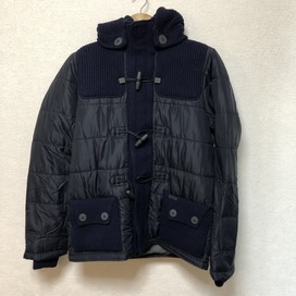 バークのネイビー　ナイロンショートダッフルコート　W/PADDING　52B8112-254-Sの買取実績です。