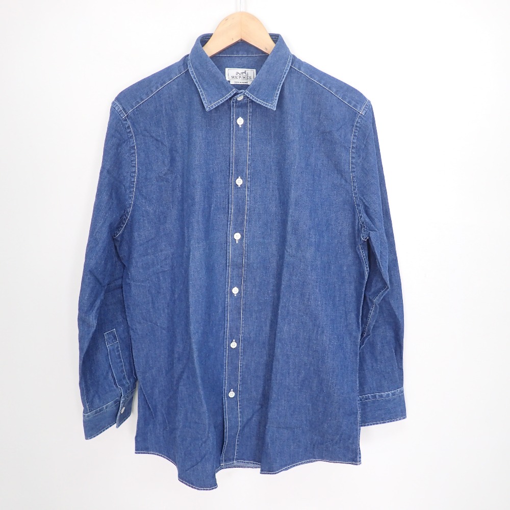 HERMESエルメス デニム長袖シャツ/ダンガリーシャツ 楽天市場】デニムシャツ ダンガリーシャツ シャツ ブラウス 長袖