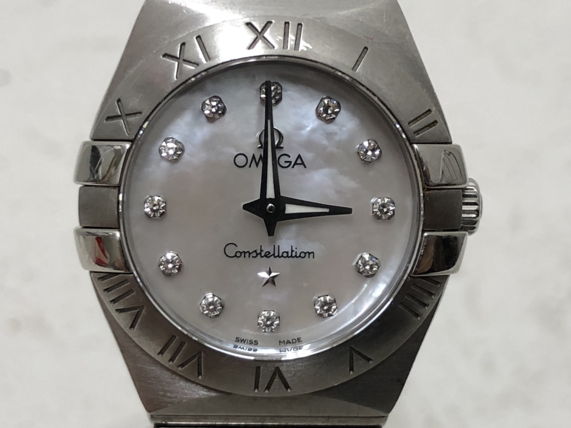 オメガの123.10.27.60.55.001 コンステレーション ブラッシュ クオーツ時計の買取実績です。