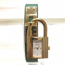 エルメスの○Y刻印のクシュベルレザーベルトのケリーウォッチ腕時計を銀座本店で買取いたしました。状態は破損しているお品物です。※不動品です。