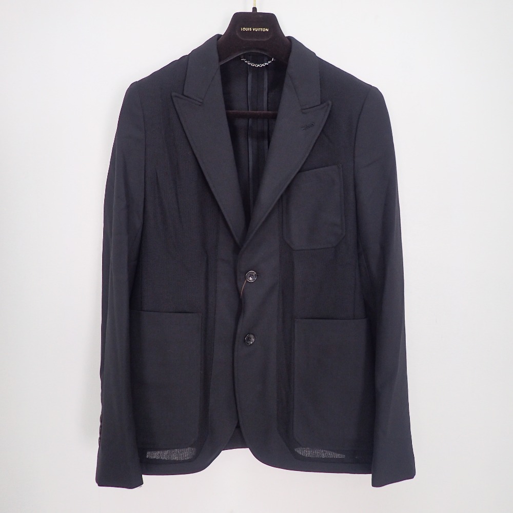ルイヴィトンの洋服のHBJ02EUZZ ウール×モヘア 2B ピークドラペルシングルテーラードジャケットの買取価格・実績 2020年7月22日