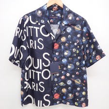 ルイヴィトン 2019年　RM191M JHQ HGS10W　シルク100％　ロゴ×惑星 開襟半袖シャツ 買取実績です。