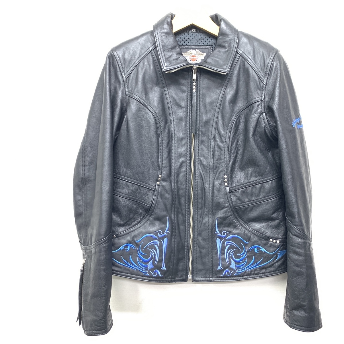 ハーレーダビッドソンの洋服の並行品 ブラック 97062-08VW 刺繍デザイン シングルライダースジャケットの買取実績 2020年7月28日